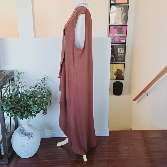 JADE by JANE High Low Sleeveless Dress in Cocoa Brown 2X NWOT - Picture 6 of 10